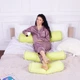 Подушка-валик MirSon №8371 Naturale Line 12-0714 Daniela BamBoo 70х16 см (2200006252122) - изображение 1