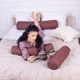 Подушка-валик MirSon №8377 Naturale Line 19-1217 Chocolate Perla BamBoo 60х20 см (2200006252498) - изображение 4