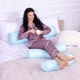 Подушка-валик MirSon №8101 Eco Line Blue EcoSilk 60х20 см (2200006247487) - изображение 1