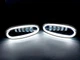 Комплект протитуманних LED фар для автомобілів Daewoo Lanos, Sens на 5 лінз 50W + DRL (металевий корпус) - зображення 4