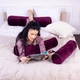 Подушка-валик MirSon №8127 Velvet Line 28-0002 Excalibur EcoSilk 100х20 см (2200006249078) - изображение 4
