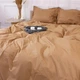 Простынь на резинке MirSon односпальная 80х200+25 см Poplin Line 015 Sandy Поплин (2200006289210) - изображение 8