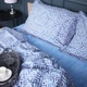 Простынь MirSon евро 200x220 см 00-5 Geometry Blue поплин (2200009704253) - изображение 5