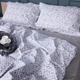 Простынь MirSon двуспальная 180x220 см 00-6 Geometry Grey поплин (2200009705526) - изображение 4