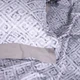 Простынь MirSon двуспальная 180x220 см 00-6 Geometry Grey поплин (2200009705526) - изображение 5