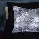 Простынь MirSon евро 200x220 см 00-8 Black Flowers поплин (2200009708053) - изображение 6