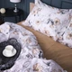 Простынь на резинке MirSon Поплин 00-2 Beige Flowers 160x190 см (2200009700613) - изображение 4