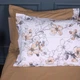 Простынь на резинке MirSon Поплин 00-2 Beige Flowers 160x190 см (2200009700613) - изображение 8