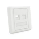 Рамка 86х86 под 2 модуля Keystone Jack RJ-45 кат.5E UTP, 2-port Q100 - изображение 1