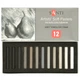 Пастель сухая Santi Grey Tones 353698 12 цветов - изображение 1