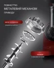 М'ясорубка електрична з насадками, соковижималкою та реверсом Rainberg RB-3800W Червона (O722) - зображення 6