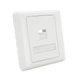Рамка 86х86 под 1 модуль Keystone Jack RJ-45 кат.5E UTP, 1-port Q100 - изображение 1