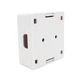 Розетка RITAR UTP 8P8C RJ45 2 порт Cat-5, накладна біла StR-8P8CRJ45-2 - зображення 2