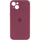 Чехол Silicone Premium case с защитой камеры для iPhone 13 Full Camera Protective bordo 9695 - изображение 1
