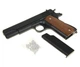 Пистолет с кобурой страйкбольный металлический черный Кольт 1911 Galaxy - изображение 5