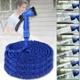 Шланг садовый 120 м для полива с распылителем 7 режимов работы V-HOSE PRO Синий - изображение 1