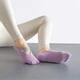 Носки для йоги и пилатеса Yoga socks с закрытыми пальцами, нескользящие, фиолетовые (YS-02-PR) - изображение 5