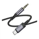 Аудіо-кабель Borofone BL24 Type-C – AUX 3.5мм 1 м Metal Grey (36881_3609467) - зображення 6