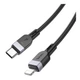 Кабель синхронізації Hoco X109 Silicone PD27W/3A Type-C to Lightning 1m Black (35917_3605820) - зображення 4