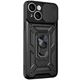Протиударний броньований чохол із захистом камери для iPhone 13 Armor Case Keysion black - изображение 1