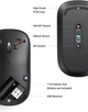 Комп'ютерна миша Ugreen MU001 Portable Wireless Mouse Black - зображення 12