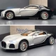 Машинка Bugatti Atlantic моделька игрушка с парогенератором металлическая коллекционная 20 см Черно-серый (7767930) - изображение 2