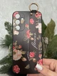 Силиконовый чехол для Samsung Galaxy A55 с ремешком-подставкой Розы - изображение 3