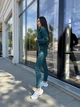 Жіночий прогулянковий костюм із мікро-вельвету на блискавці Uaclothes 42-44 Смарагдовий (like32338-125421349) - изображение 3