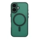 Чохол TPU+PC Magnetic Matte Camera Lens with Magsafe для iPhone 16 Колір Dark Green - зображення 1