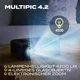 Проектор Overmax Multipic 4.2 Full HD 1080p LED 200 дюйм 4500 люмен Б/В - изображение 9