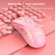 Дротова ігрова миша ONIKUMA CW907, RGB, 1200-7200DPI, USB, 1.5m, pink - зображення 10