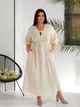 Женское длинное платье из муслина Nobilitas 46-48 молочное - изображение 3