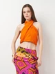 Кроп топ женский Zara 4043/263 L Оранжевый (04043263615044) - изображение 1