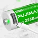 Акумуляторна батарея CR123A з зарядкою USB TYPE-C (2550mWh 3.7V), Зелений (152980) - зображення 4