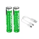Аккумулятор AAA Pujimax с USB Type-C 1100mWh 1.5V (Блистер 2 шт + кабель) (16212-2) - изображение 2