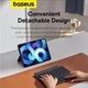 Магнитный чехол-клавиатура Baseus Brilliance для iPad 10.2" с Bluetooth 5.3, подсветкой, аккумулятором 300 mAh P40112602111-01 Black - изображение 5