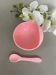 Набор силиконовой посуды - Pink 3 ед. - изображение 3