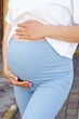 Велосипедки для беременных с высоким поясом на животик Parma Lullababe размер L Голубой - изображение 8