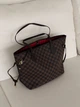 Сумка женскаяNeverfull коричневый шахматный шопер - изображение 2