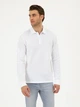 Поло довге чоловіче Pierre Cardin G021SZ082-000-2015113 M Біле (8683857640654) - зображення 1