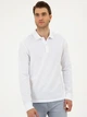 Поло довге чоловіче Pierre Cardin G021SZ082-000-2015113 M Біле (8683857640654) - зображення 3