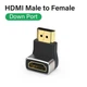 Адаптер прохідний кутовий (донизу) HDMI гніздо - HDMI штекер (тип A), I-Taki ADA-HDMI2.1-ADFM - зображення 2