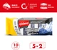 Упаковка губок Chisto кухонні Scandinavia 2 пачки по 5 шт (2000998942106) - зображення 3