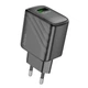 Сетевое зарядное устройство Hoco CS21A 18W / 3A USB с быстрой зарядкой QC3.0 Black - изображение 1