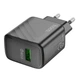 Сетевое зарядное устройство Hoco CS21A 18W / 3A USB с быстрой зарядкой QC3.0 Black - изображение 3