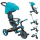 Дитячий велосипед-коляска 4в1 Globber Explorer Trike Foldable, бірюзовий (634-105) - зображення 1