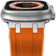 Ремінець силікон (класик) для Apple Watch Ultra 49 mm (Ultra | Ultra 2 | Ultra 3) orange-titanium - зображення 3