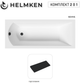 Ванна акриловая Helmken Vespera 140x70 см (8N4222M995) комплект 2 в 1: прямоугольная ванна, Черный подголовник - изображение 18