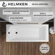 Ванна акрилова Helmken Vespera 160x70 см (29P309727F) комплект 4 в 1: прямокутна ванна, ніжки, Чорна фронтальна та бічна панель - зображення 3