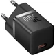 Мережевий зарядний пристрій Baseus GaN5 Fast Charger(mini) 1C 30W + кабель Type-C to Type-C 100W 1m (P10110902113-00) Cluster Black - зображення 2